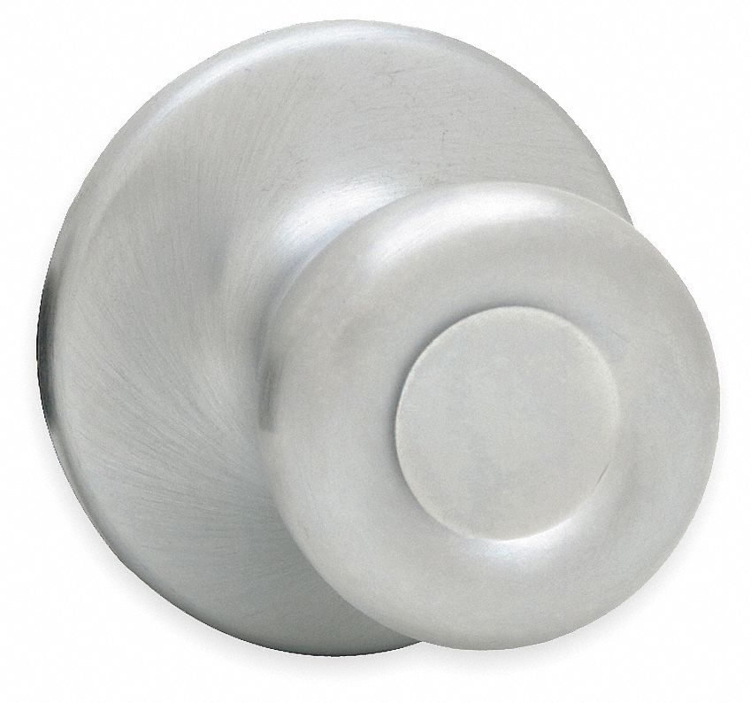 Knob Lockset Lockset, Satin Chrome