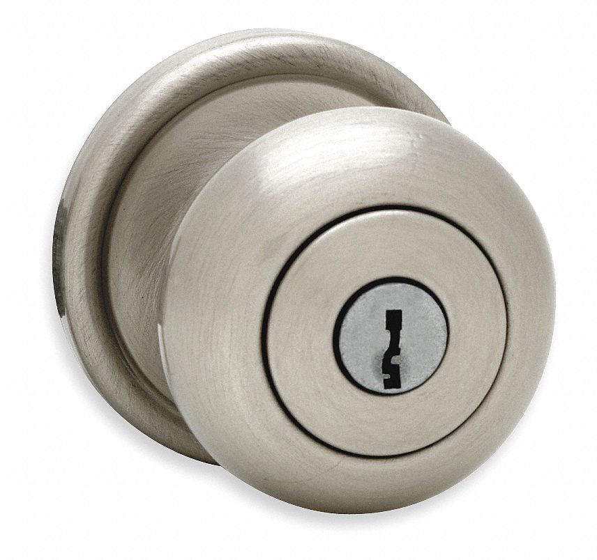 Knob Lockset, Satin Nickel