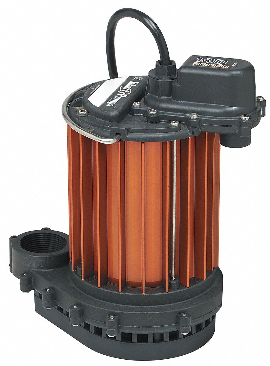Sump Pump, Manual, 1/3 HP, 5.2 Amps