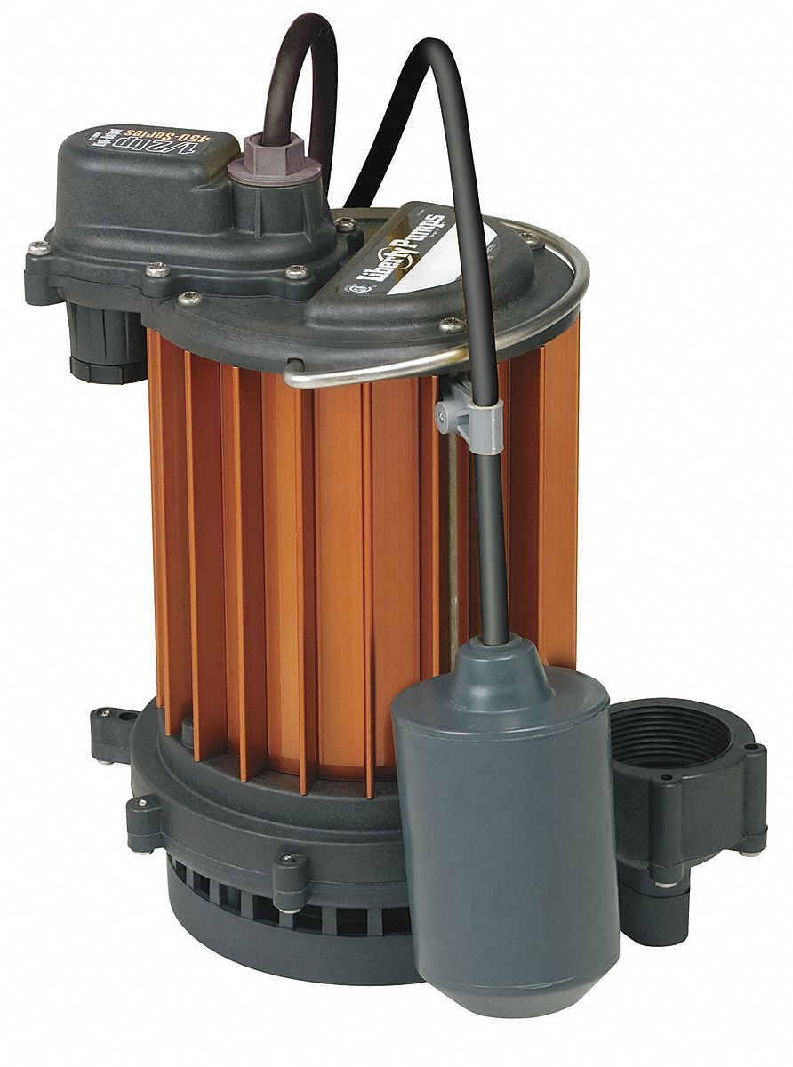 Sump Pump, Wide Angle Piggy-Back, 1/3 HP