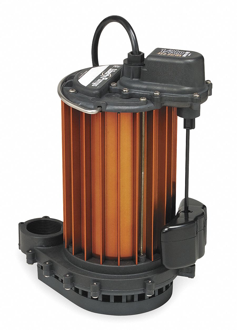 Sump Pump, Vertical Magnetic Float, 1/2 HP