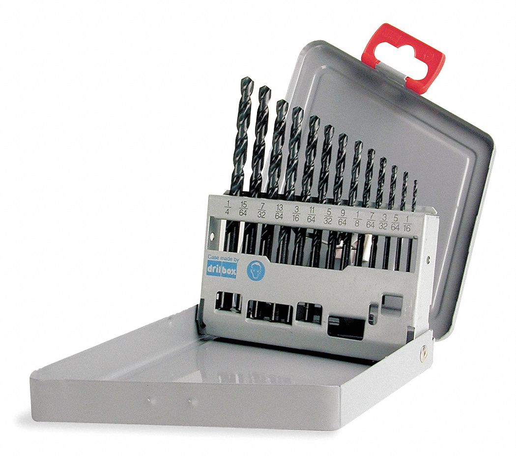 Jobber Drill Set, 13 PC, HSS, 118 Deg