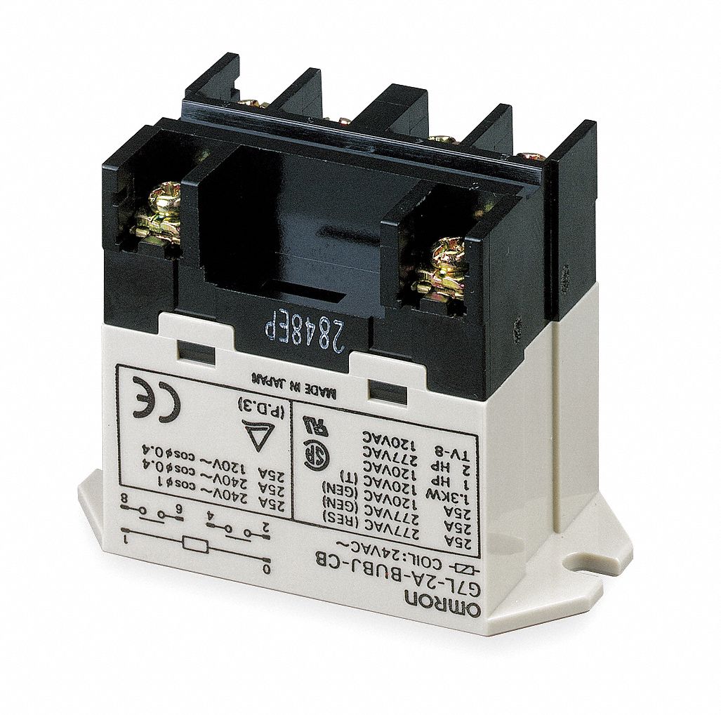 Relay, Magnet Blowout, DPSTNO, 6 Pin, 240VAC