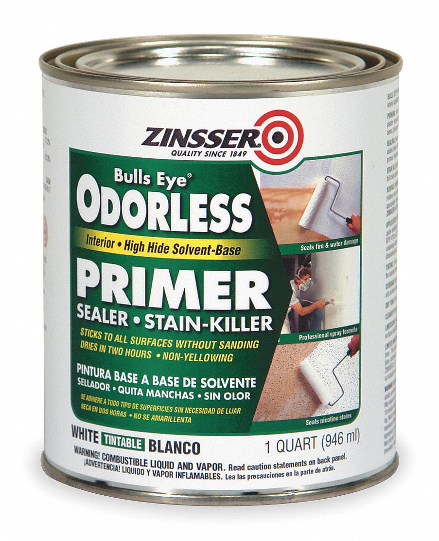 Primer/Sealer Stain Killer, White, 1 qt.