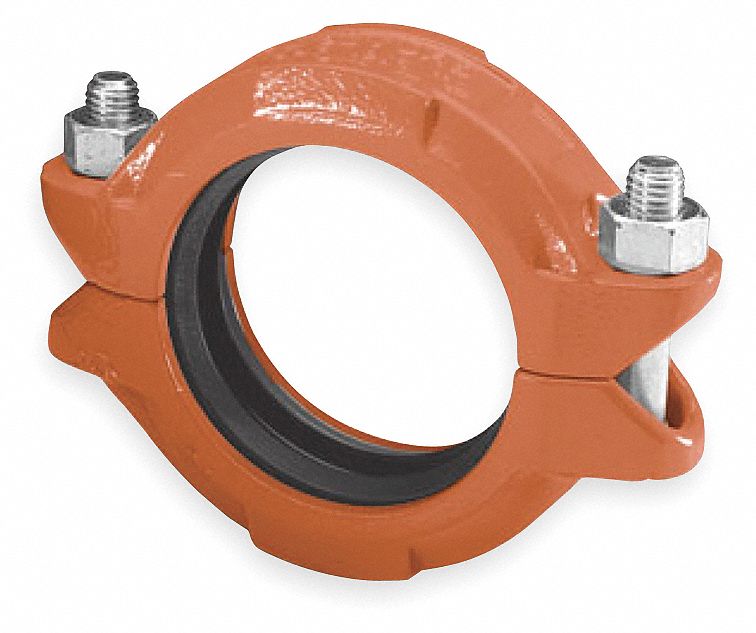 Coupling, 4 In, 4 1/2 In OD, Ductile Iron