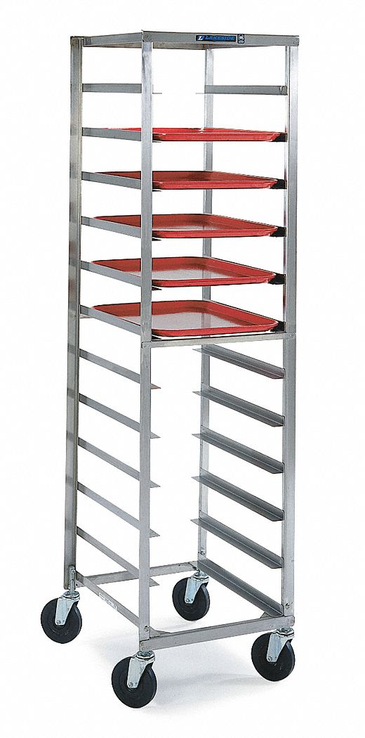 Pan & Tray Rack, Open, Stainless, 22x18x68