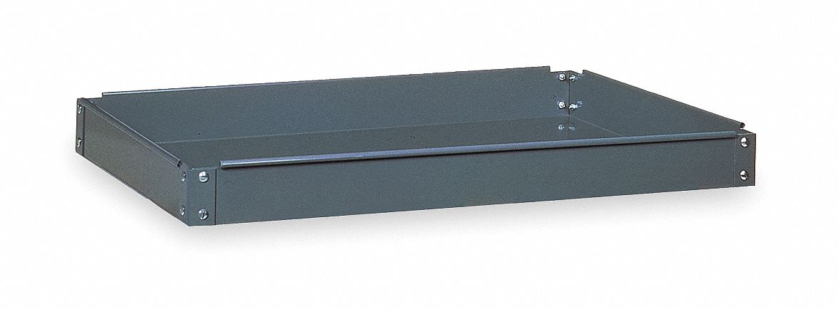 Service Cart Tray, 500 lb., Gray, 28 In. L