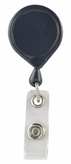 Retractable Reel, Black, PK 5