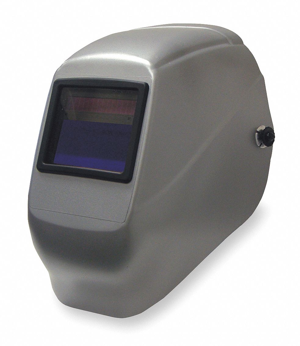 Welding Helmet, Silver, Shade 9-13 ADF
