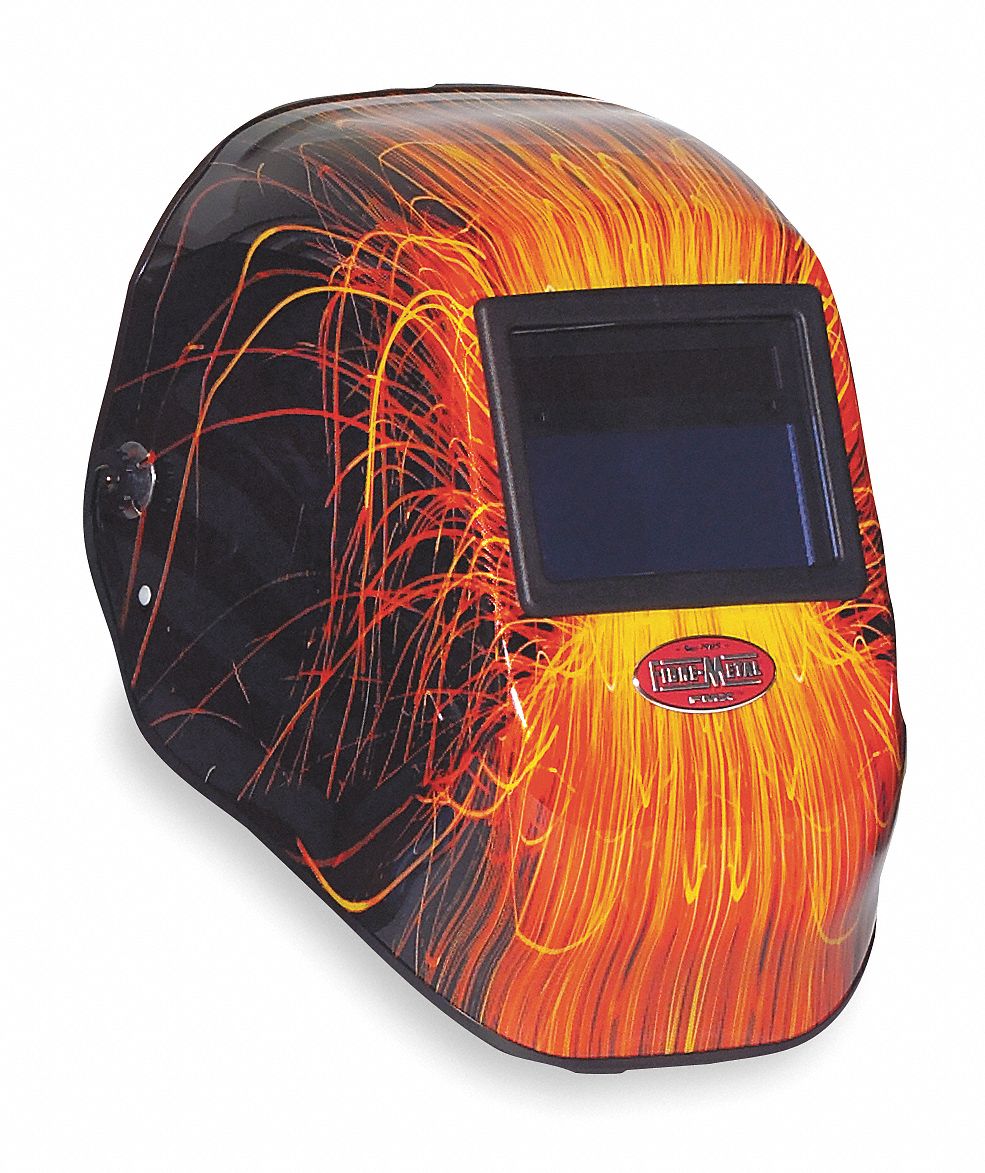 Weld Helmet, Wire Burner, Shade 9-13 ADF
