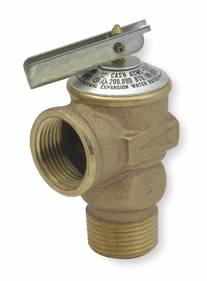 Pressure Relief Valve, 3/4 In, 500, 000 Btu