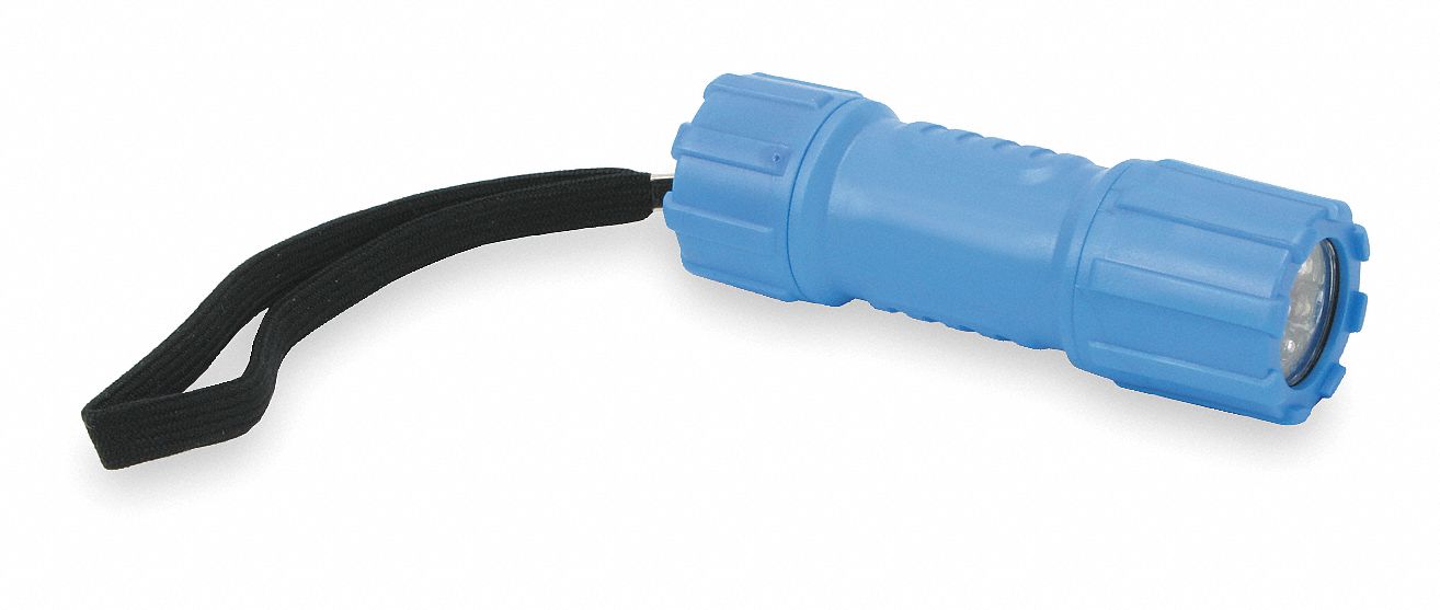 Handheld Flashlight, Nylon, Blue