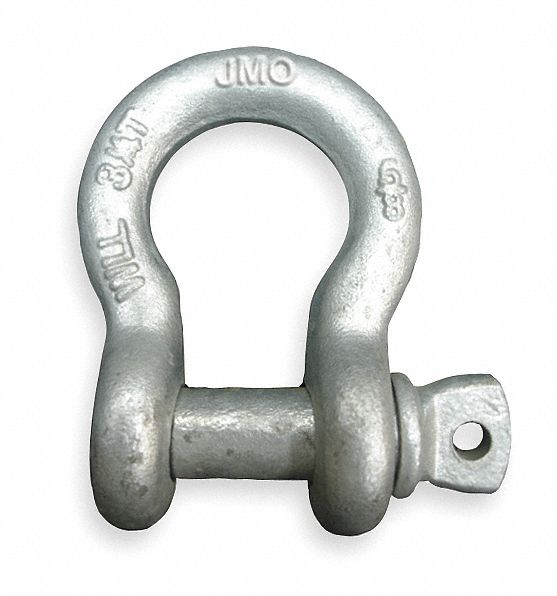 Anchor Shackle, 4000 Lb Cap, 3/8 Size