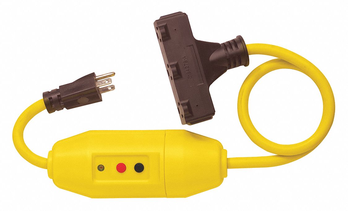Cord Set, In-line GFCI, 15 Amps AC
