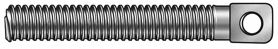 Spring Anchor, Statnry, 18-8, 1/4-28x 1 1/4