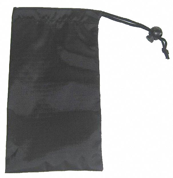 Eyewear Bag, Bk, 4 H x 7-1/2 In W, Nylon