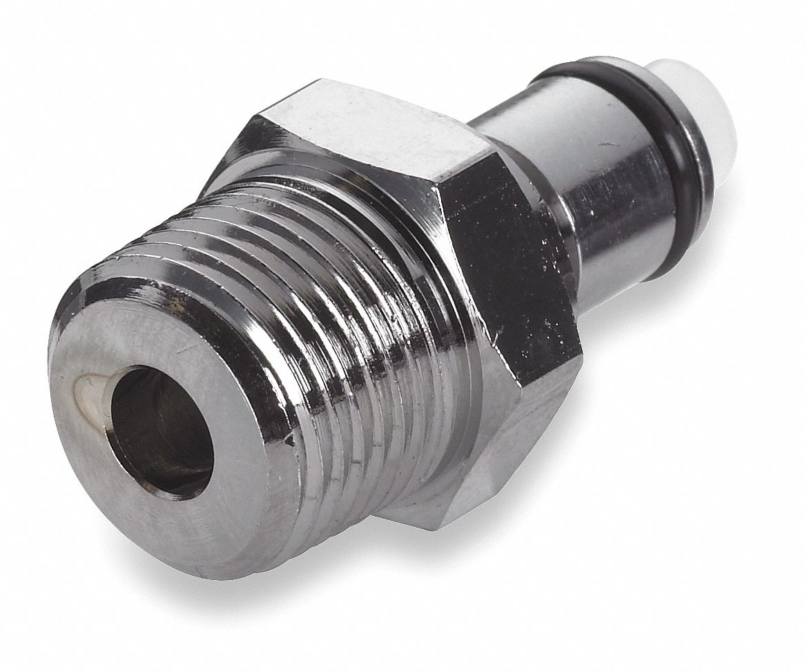 Insert, Shutoff, 1/8 In MNPT, Brass