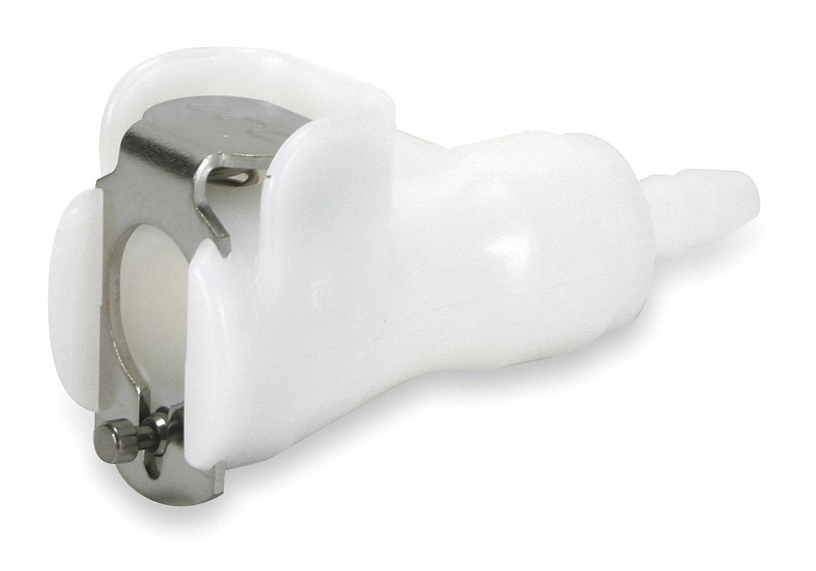Coupler, Straight Thru, 1/4 In, Acetal