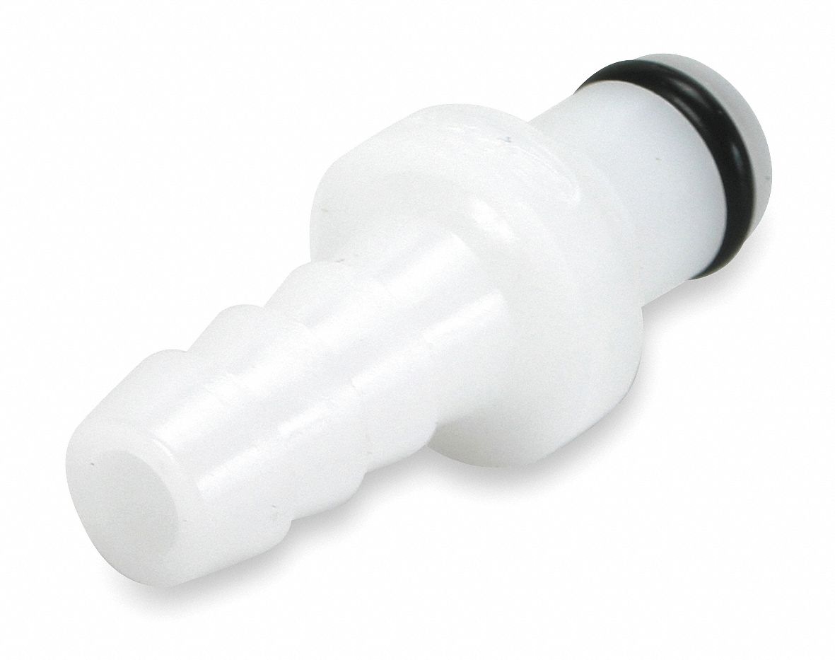Insert, Straight Thru, 1/8 In, Acetal