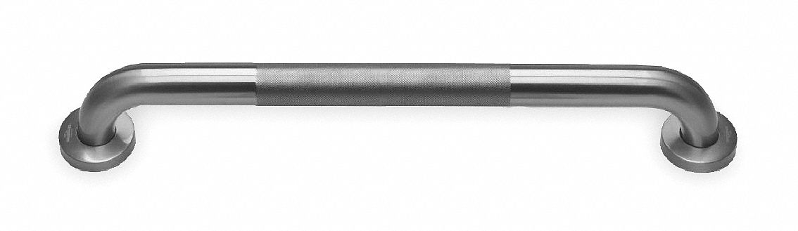 Grab Bar w/Anti-Microbial, Knurled, 24 In