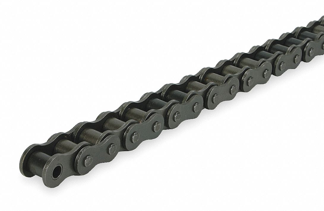 Roller Chain, Single, Size 35, Pitch 3/8 In