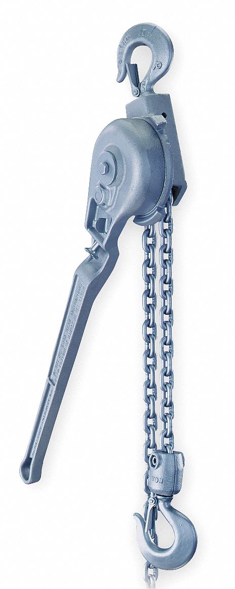 Ratchet Lever Hoist, 1 1/2 Ton, 5 Ft Lift