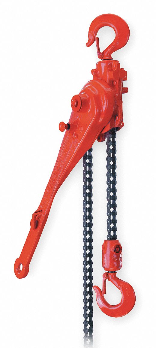 Ratchet Lever Hoist, 3/4 Ton, 4.7 Ft Lift