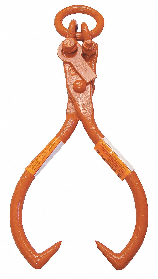 Lifting Tongs, Timber, 2500Lb Mx, 71/2-25In