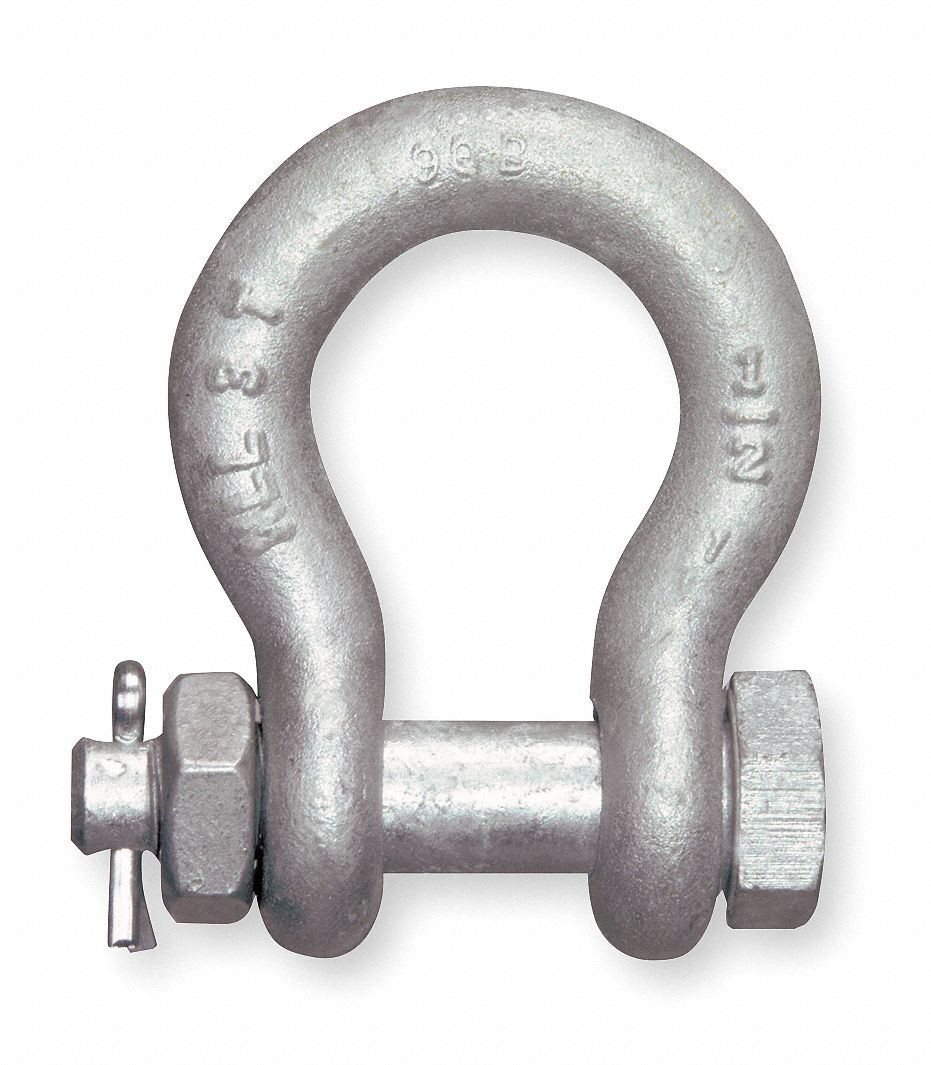 Anchor Shackle, 7/8 In, 19, 000 Lb, Alloy