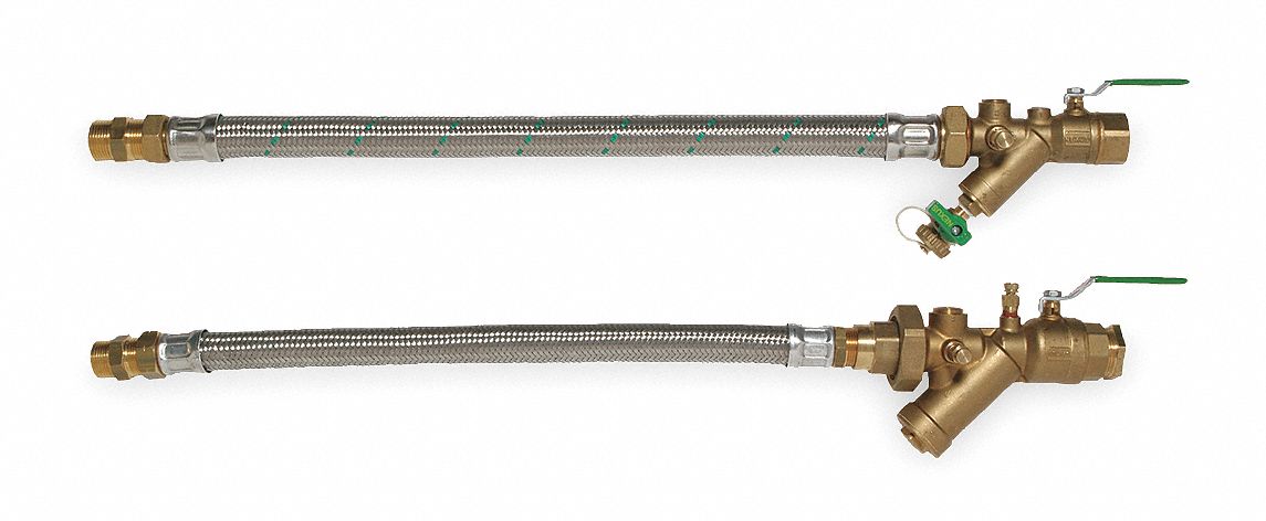 Stainless Steel Hose Kit, 1 x 24 In