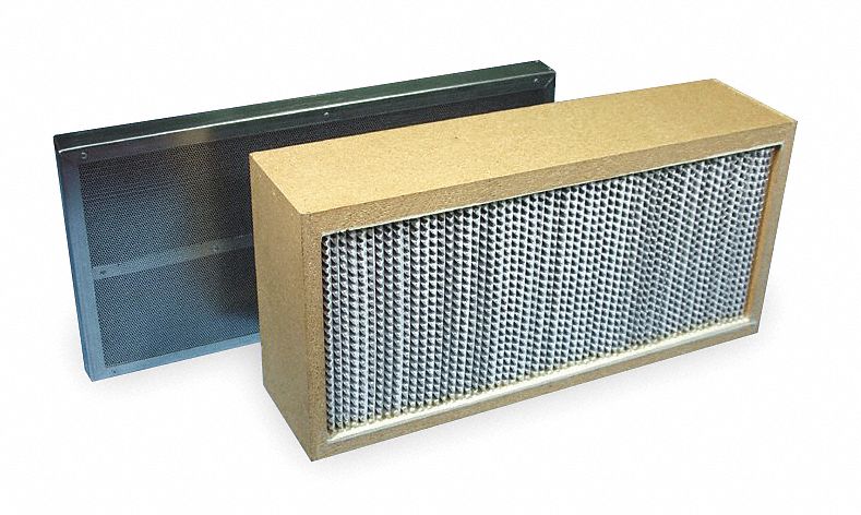 Hepa Carbon Filter, 24 In. W, 12 In. H
