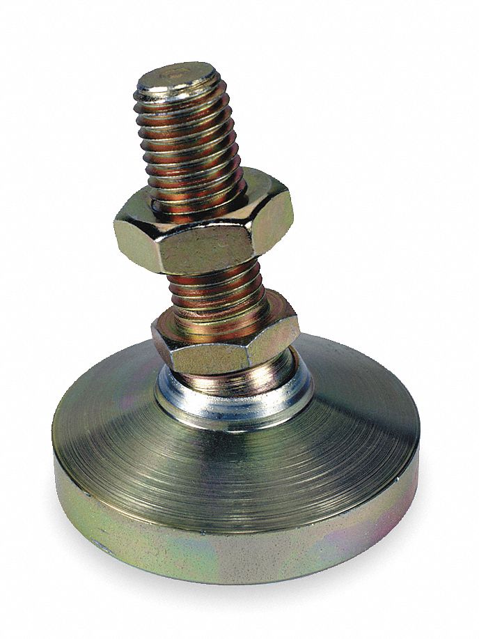 Leveling Pad, 3/4-10, 3-1/2, Zinc