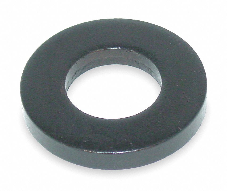 Flat Washer, Blk Oxide LCS, Fits 3/4 In