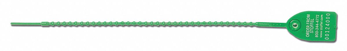 Security Seal, Tug, Gn, 12In, PK50