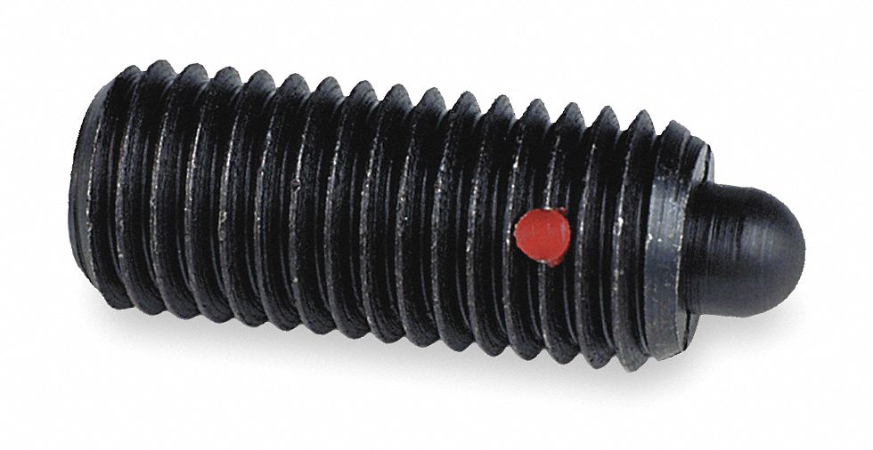 Plunger, Spring, Steel, B/O, #10-32, 3/4, PK 5