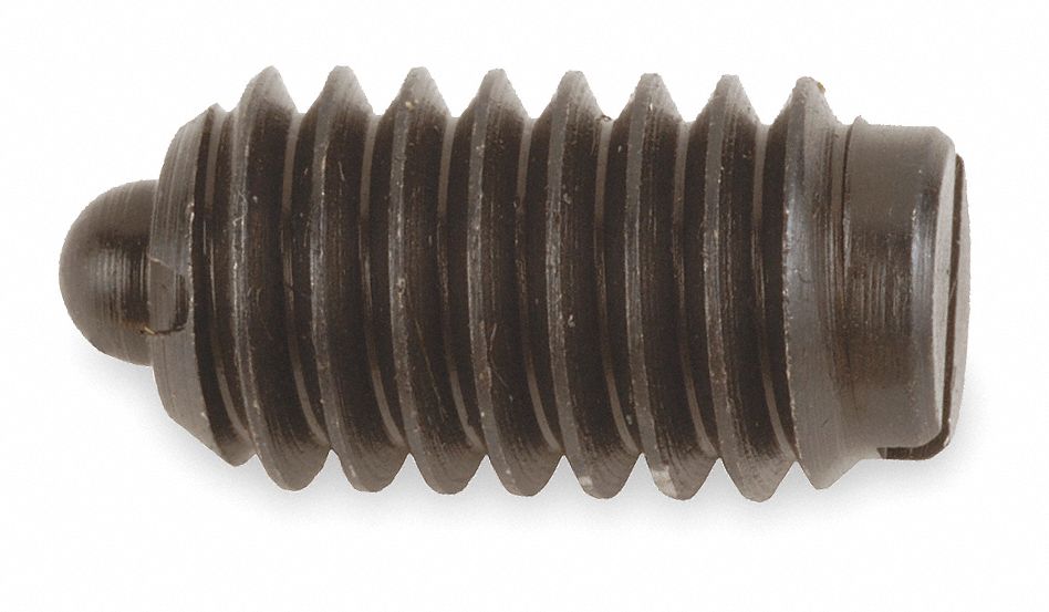 Plunger, Spring, Steel, B/O, 3/8-16, 5/8, PK 5
