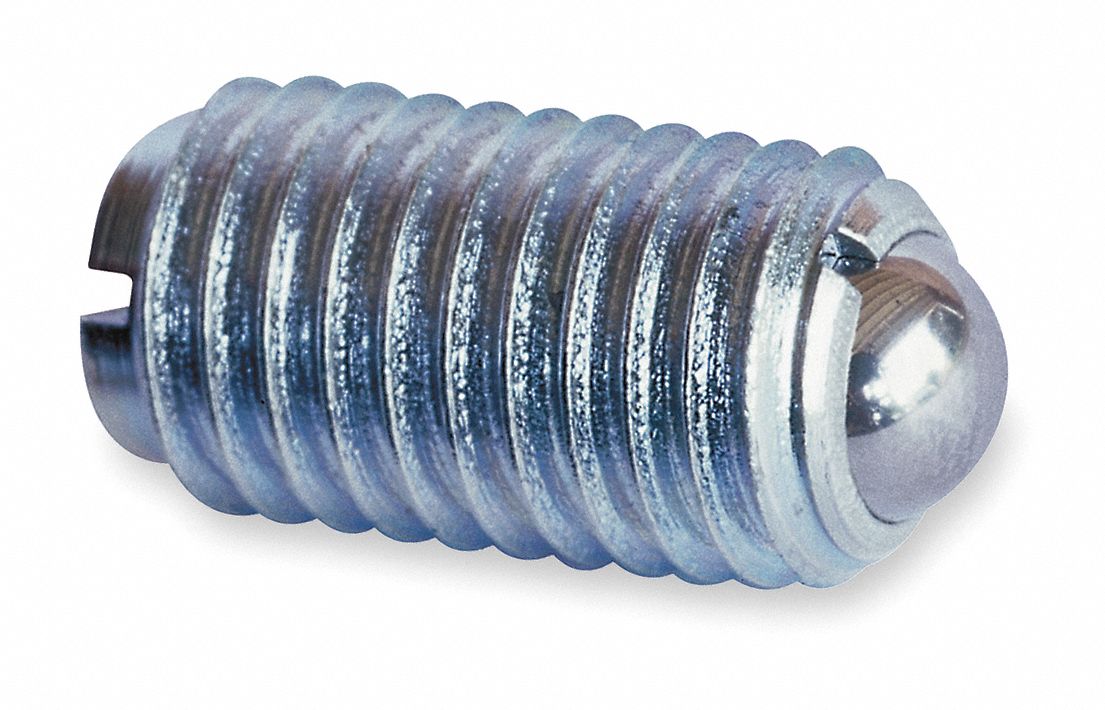 Plunger, Spring W/Out Lock, #8-32, 7/16, PK5