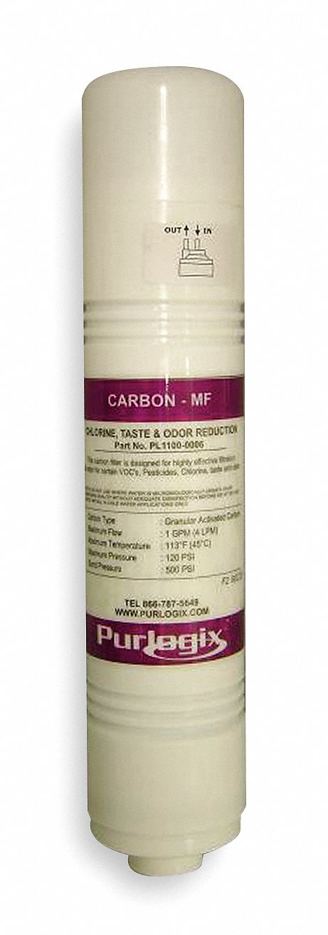 Filter, Micro Carbon, 11 In L, 2.5 In Dia