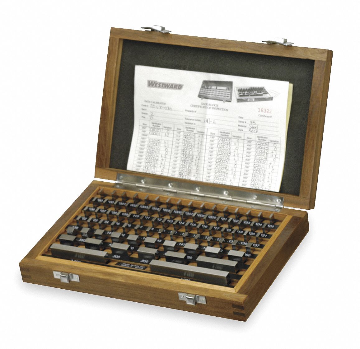 Gage Block Set, Grade 0, 81 Pc, Rectangular