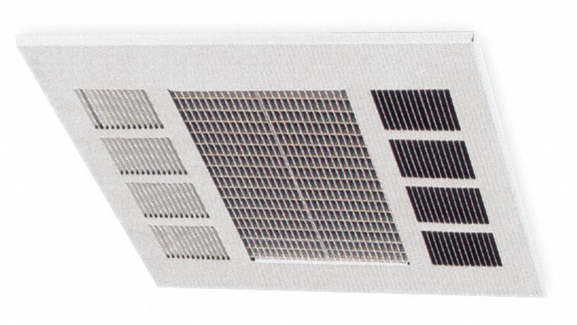 Convection Ceiling Heater, 277V, 17, 100Btu