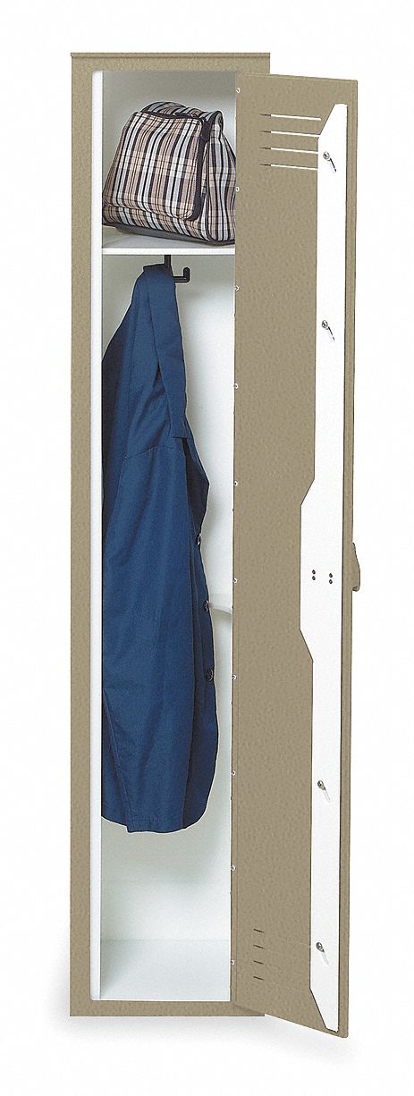 Assembled Locker, W 12, D 18, H 60, Beige