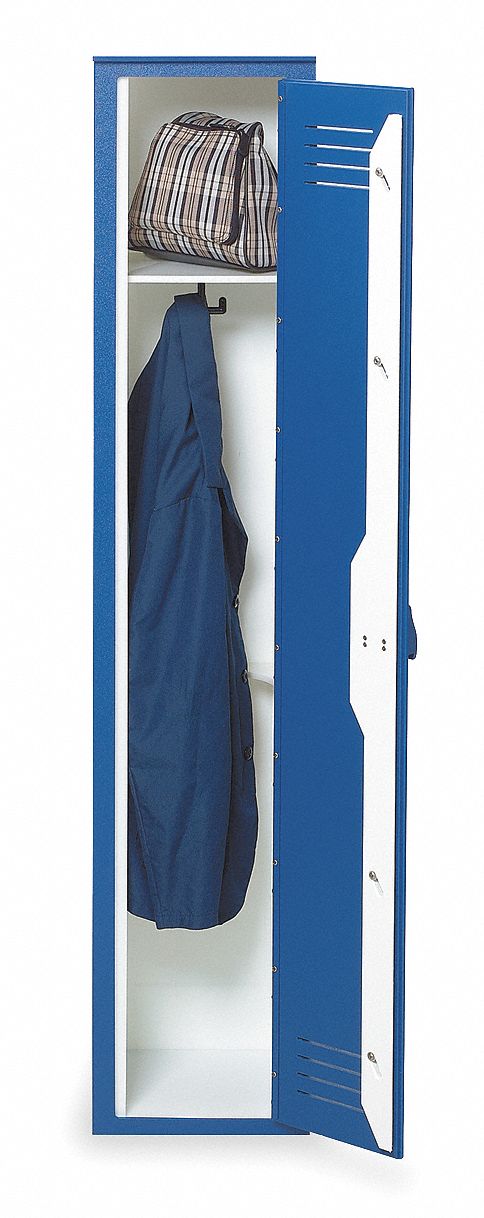 Assembled Locker, W 12, D 12, H72, Deep Blue