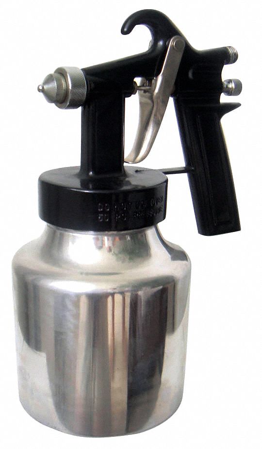 Siphon/Pressure Spray Gun, 0.058In/1.5mm