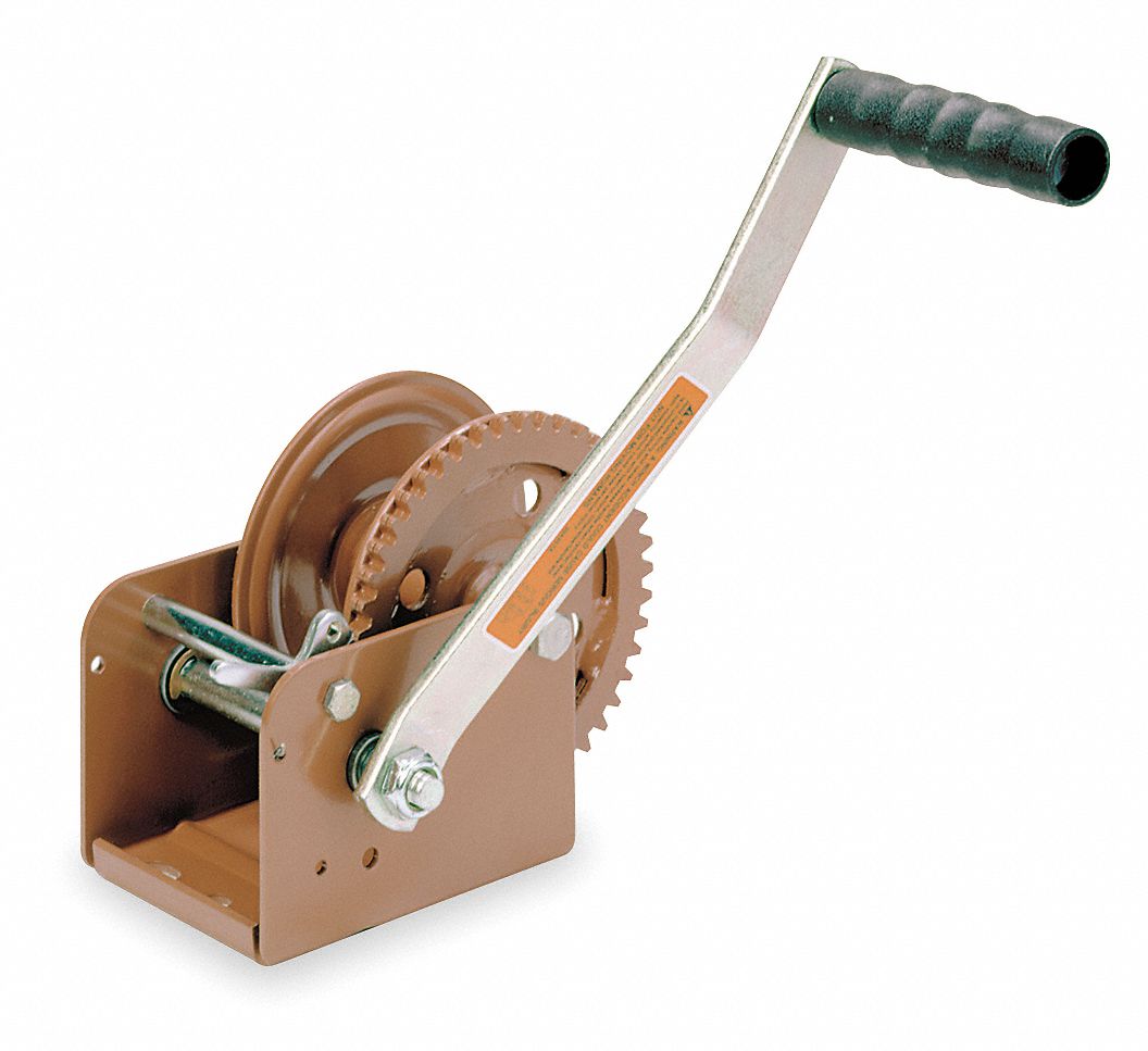 Ratcheting Winch, Spur, No Brake, 1400 lb.