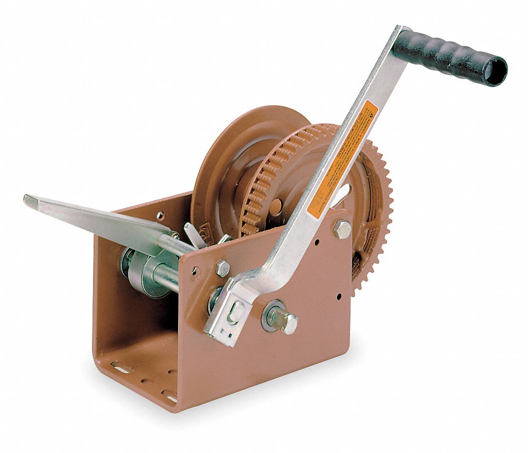 Ratcheting Winch, Spur, No Brake, 2500lb.