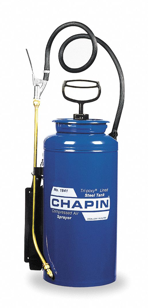 Handheld Sprayer, 3 gal., Tri-Poxy Steel