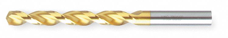 Jobber Dril, Parabol, 8.7mm, Co, TiN, 130 Deg