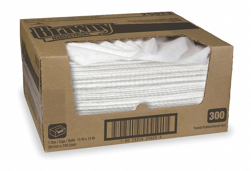 Disposable Wipes, 13 In x 15 In, PK 300