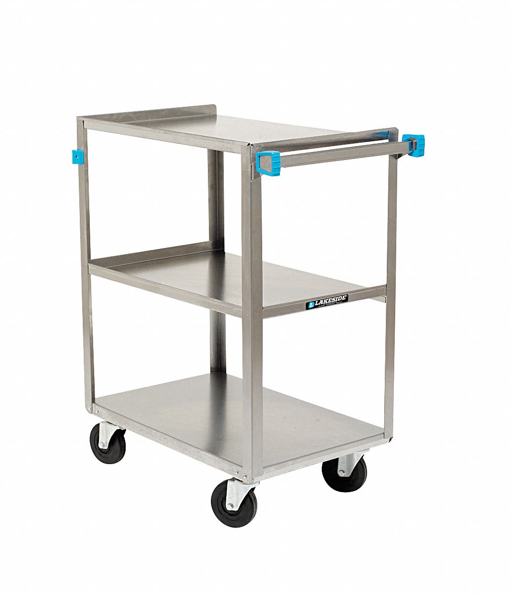 Utility Cart, SS, 27-5/8 Lx16-3/4 W, 500 lb