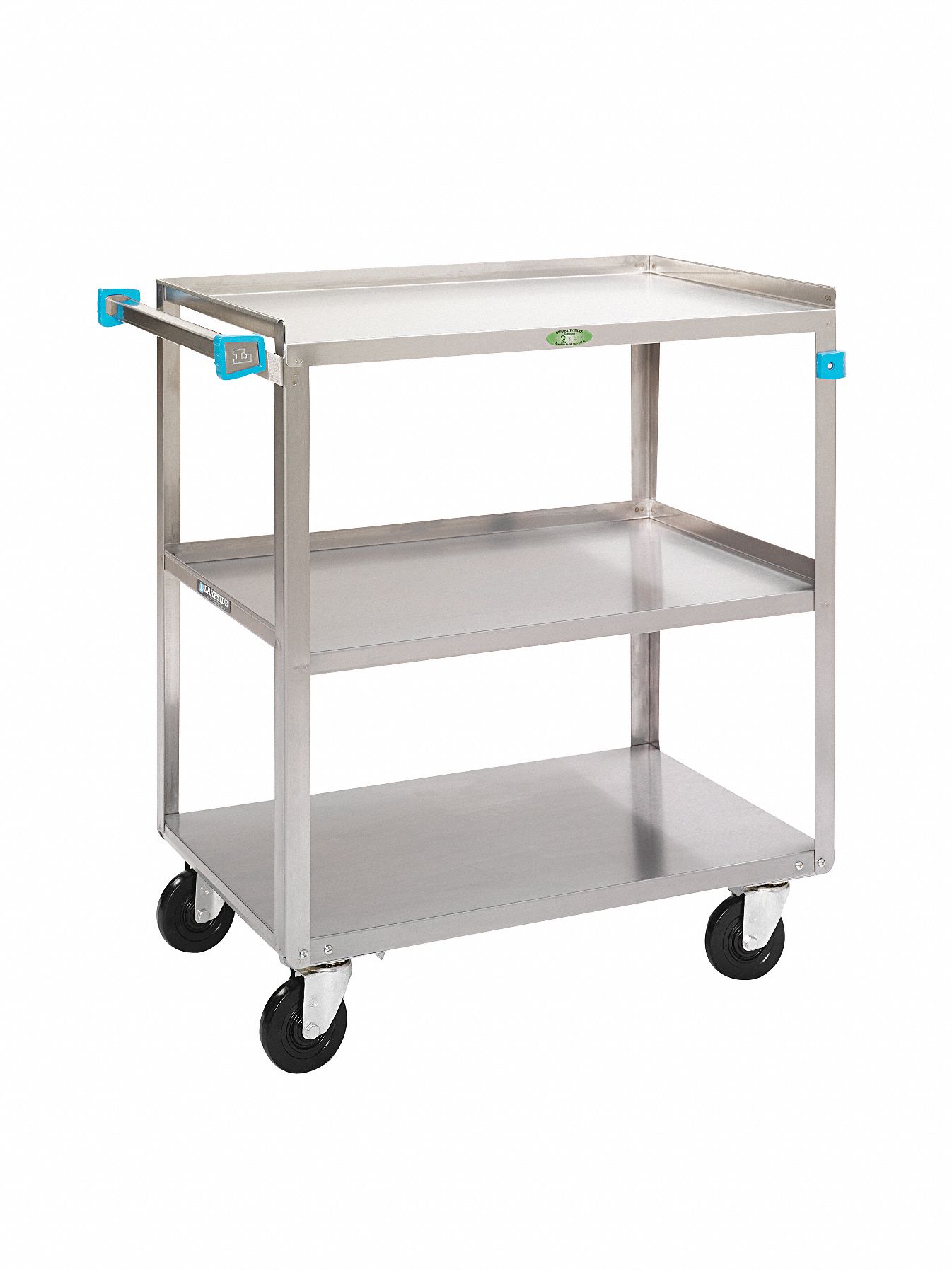 Utility Cart, SS, 31 Lx19 W, 500 lb. Cap.